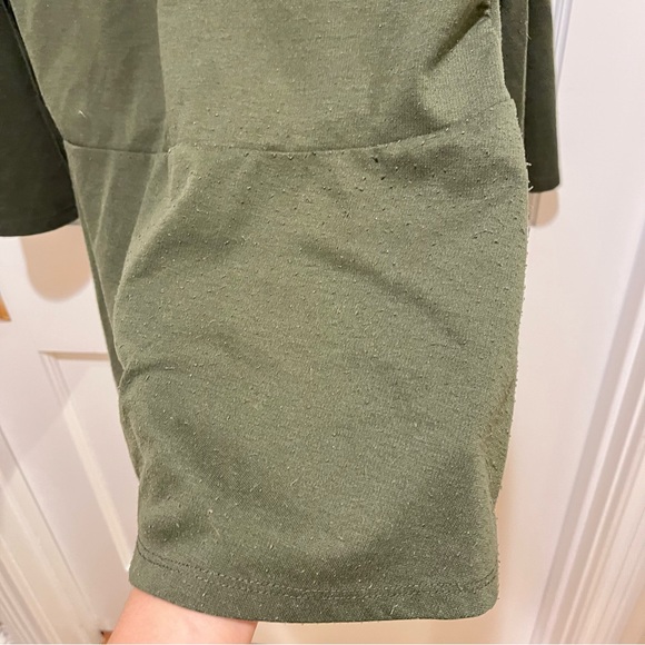 ⭐️ Zara Trafaluc Olive Green Bell Sleeve Mini Dress M - Picture 7 of 8
